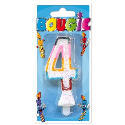 10469 - Bougie Anniversaire 4 Ans