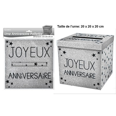 URNE JOYEUX ANNIVERSAIRE HAPPY PARTY