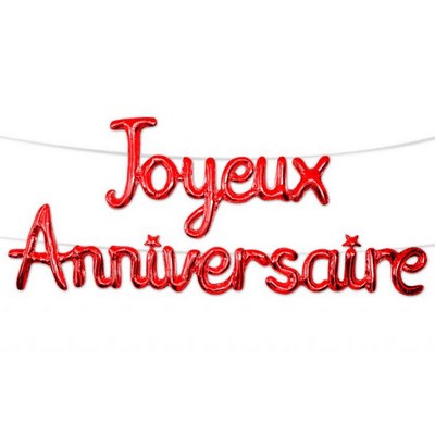 17116 - Ballon métallique Joyeux Anniversaire