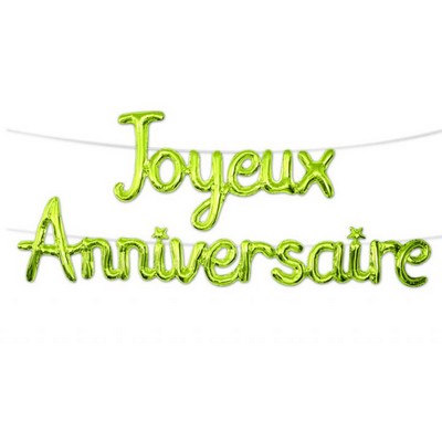 17116 - Ballon métallique Joyeux Anniversaire