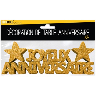 17379 - Décoration de Table Joyeux Anniversaire
