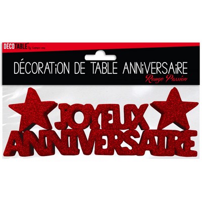 17379 - Décoration de Table Joyeux Anniversaire