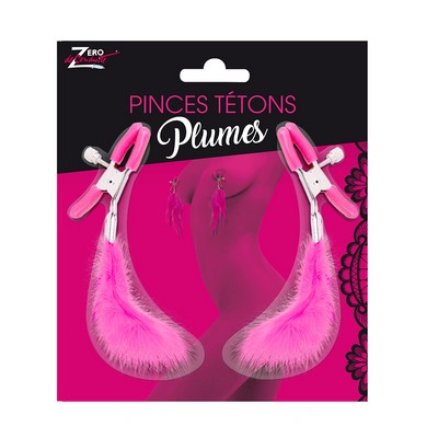 20161 - Pince Tétons avec Plumes