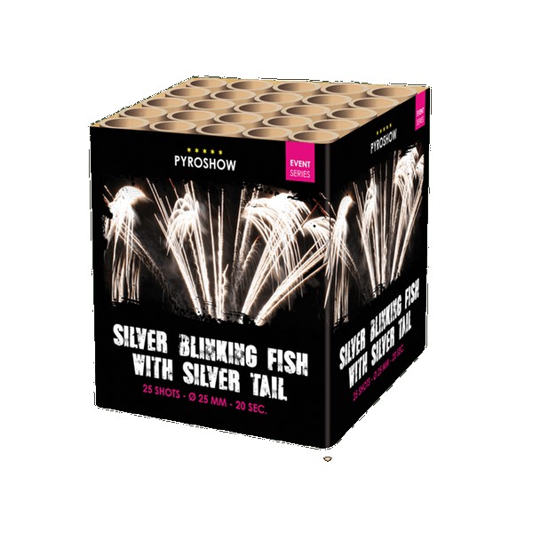 942725 - Silver Blinking Fish 25 Sh