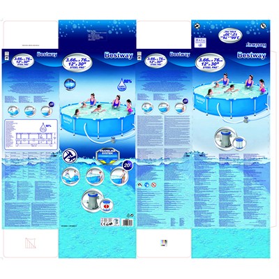 BES56681 PISCINE STEEL PRO 3.66m x 76Cm